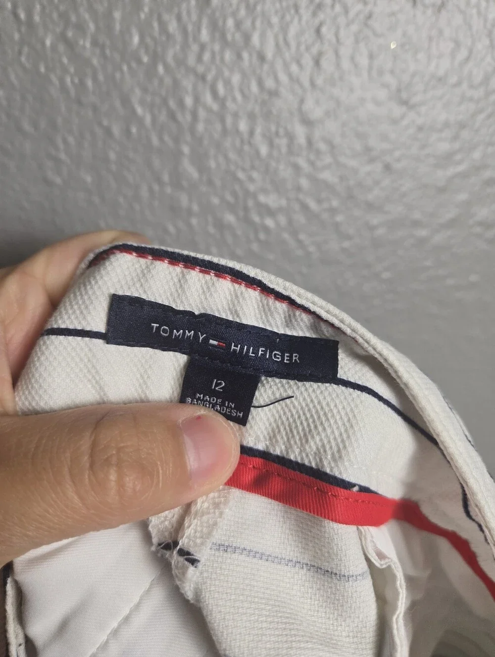 FALL SALE! Tommy Hilfinger Sailor Nautical Striped Shorts Size 12